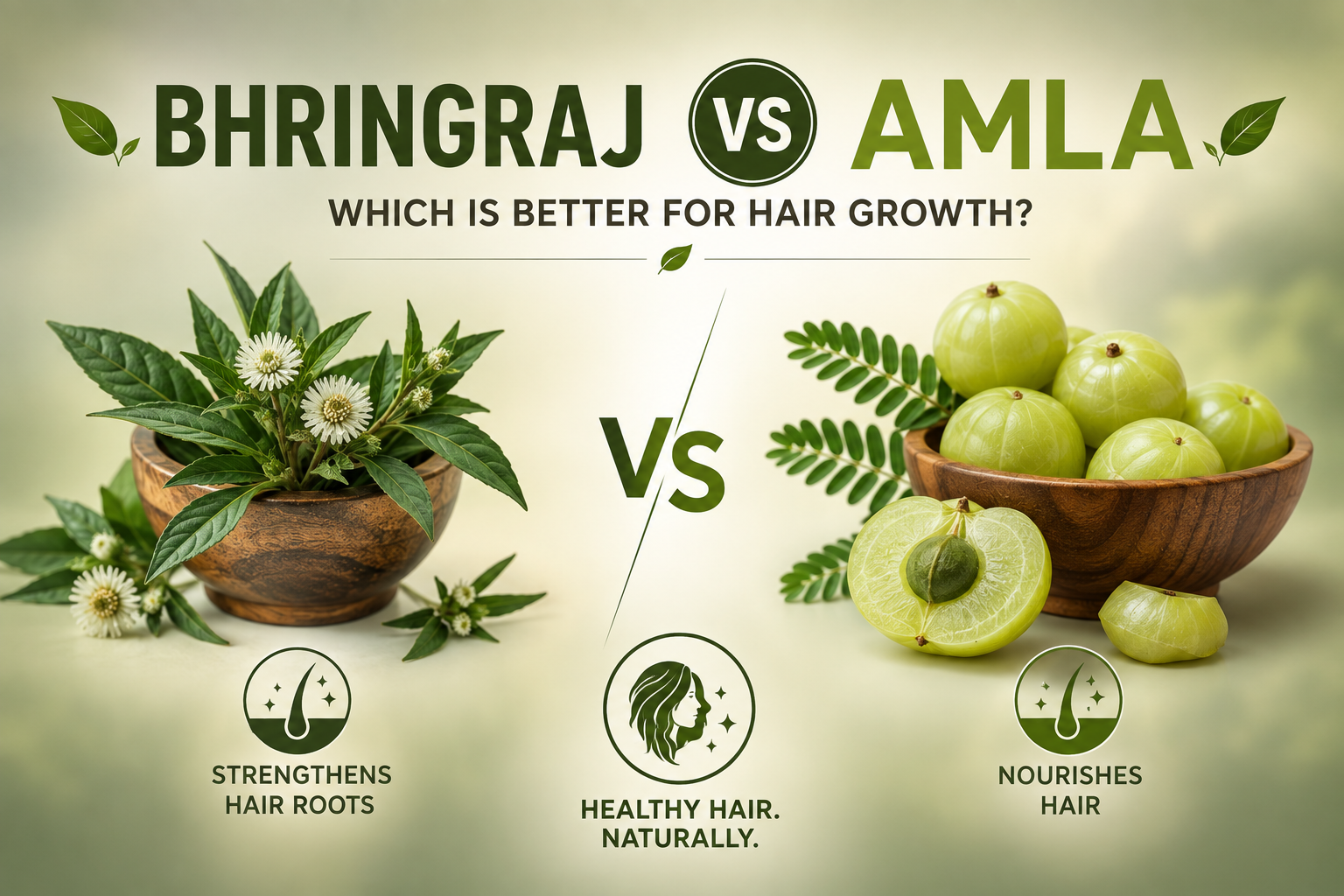 Bhringraj vs Amla — Which is Better for Hair Growth?
