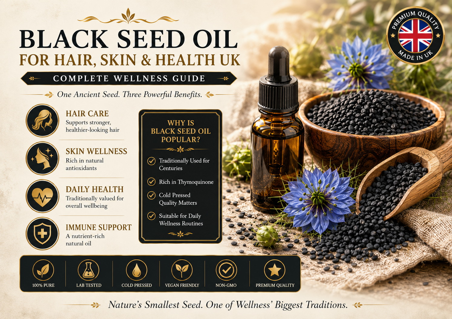 Black Seed Oil for Hair, Skin & Health UK — Full Guide