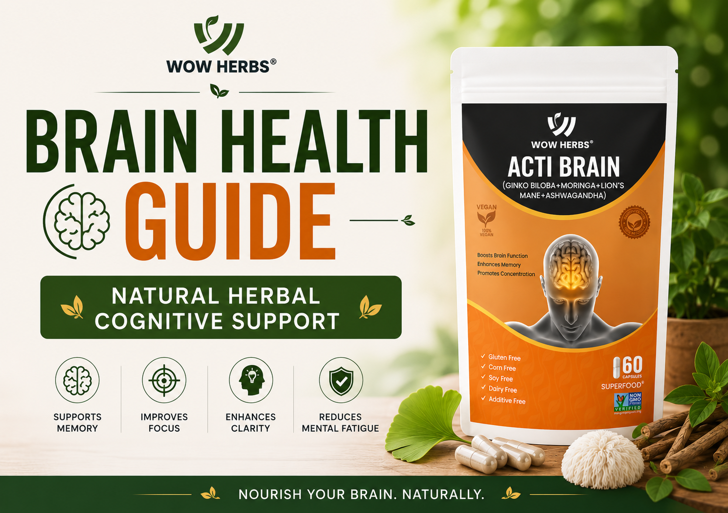 Brain Health Guide — Natural Herbal Cognitive Support