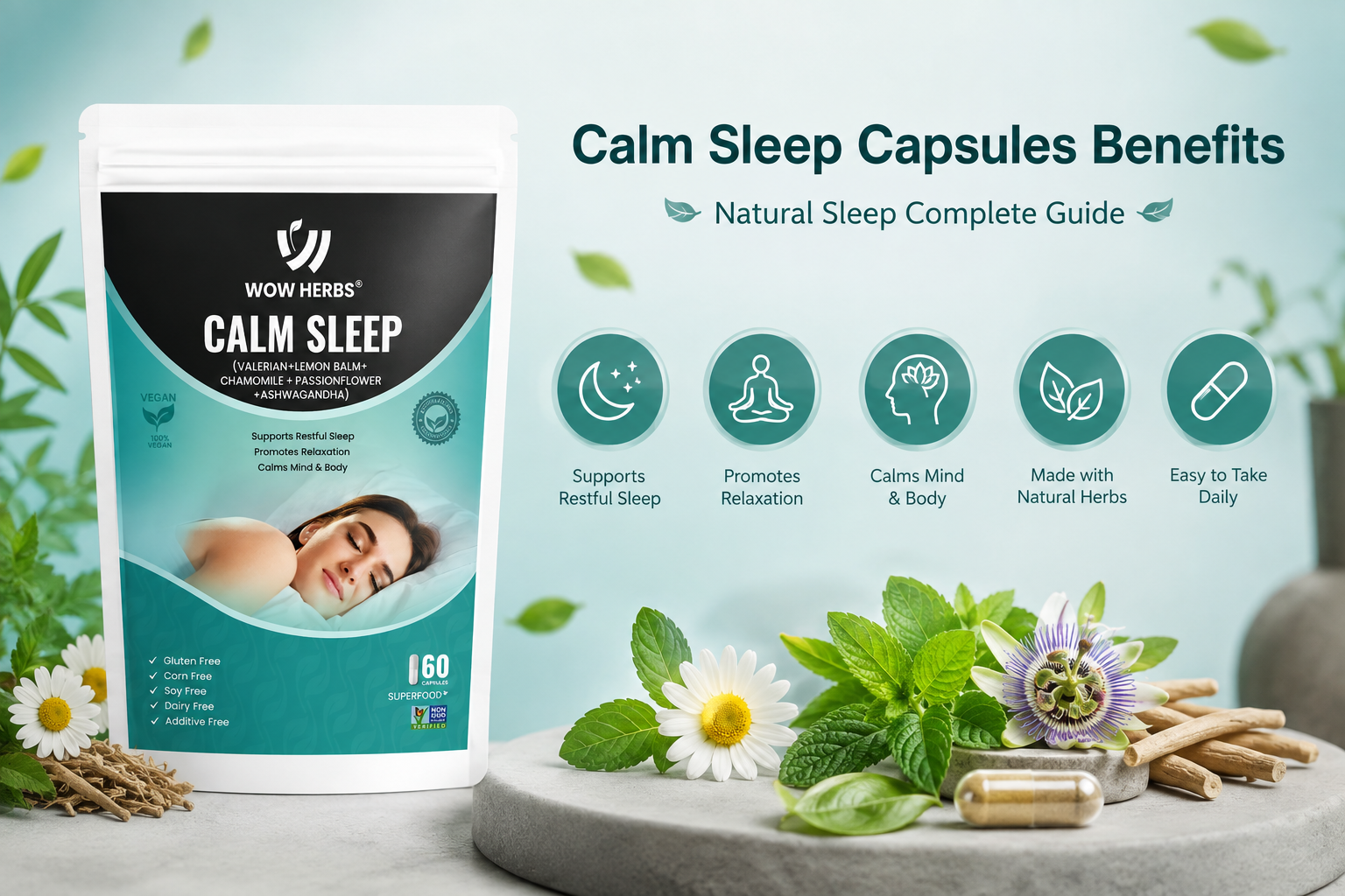 Calm Sleep Capsules Benefits — Natural Sleep Complete Guide