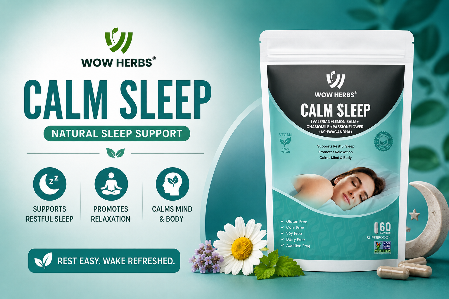 Calm Sleep Capsules Benefits — Natural Sleep Support