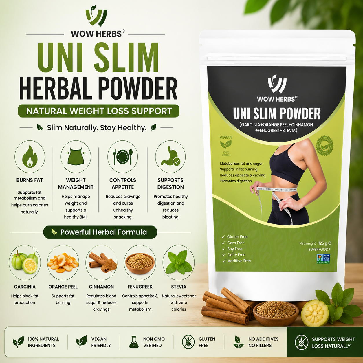 Uni Slim Herbal Powder Benefits — Natural Weight Loss