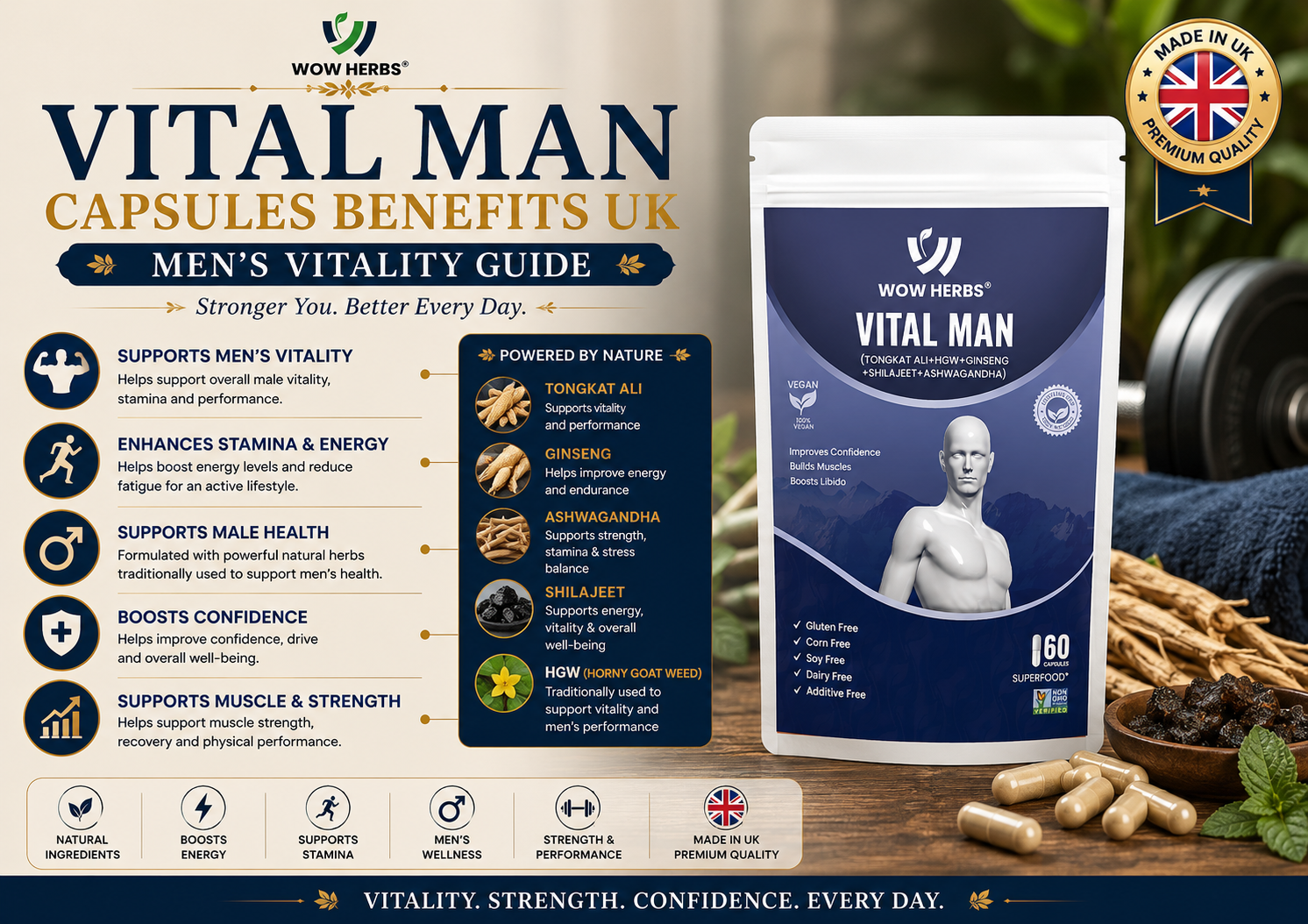 Vital Man Capsules Benefits UK — Men's Vitality Guide