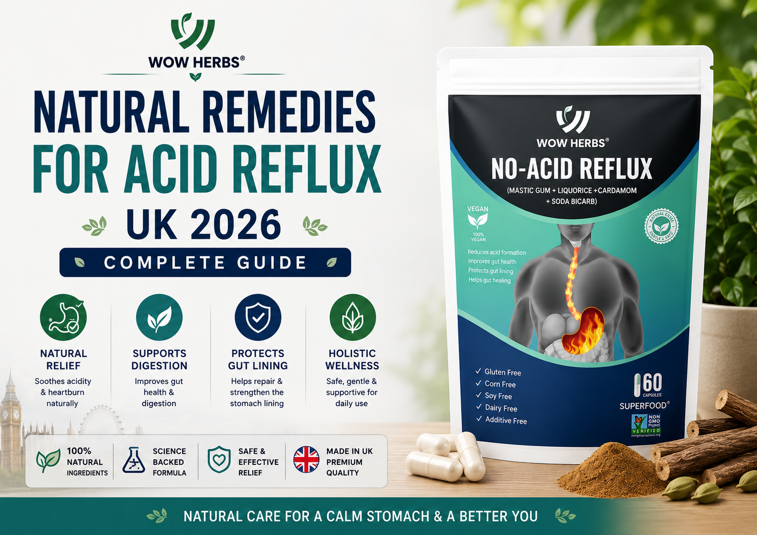 Natural Remedies for Acid Reflux UK 2026 — Complete Guide