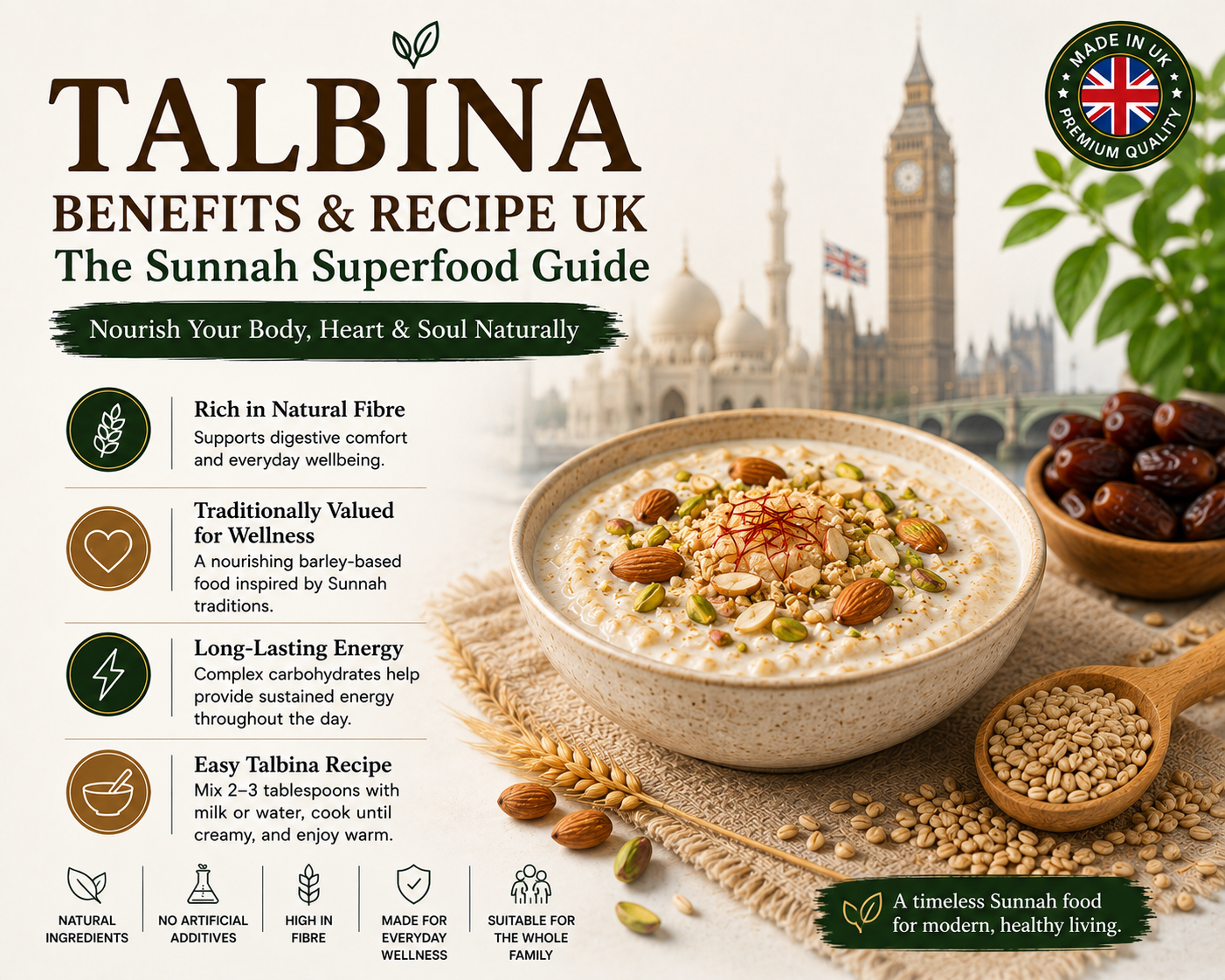 Talbina Benefits & Recipe UK — The Sunnah Superfood Guide