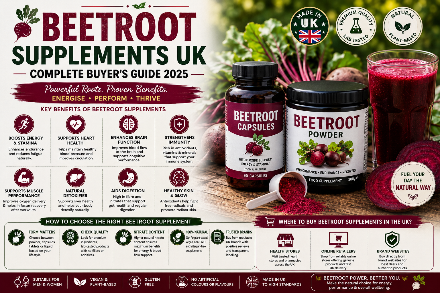 Beetroot Supplements UK — Complete Buyer's Guide 2025
