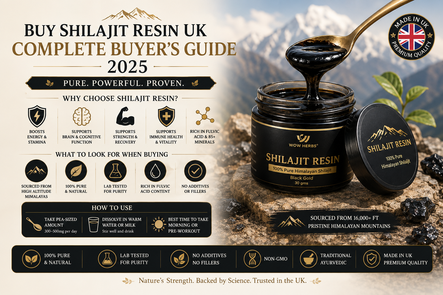 Buy Shilajit Resin UK — Complete Buyer's Guide 2025