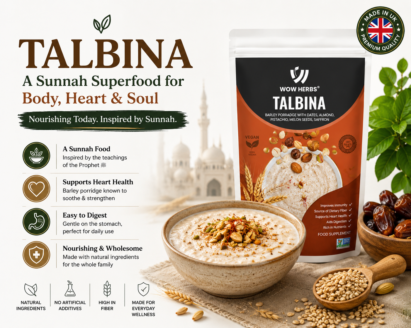 Talbina UK: Benefits, Uses &amp; Why This Sunnah Food Still Relevant Today