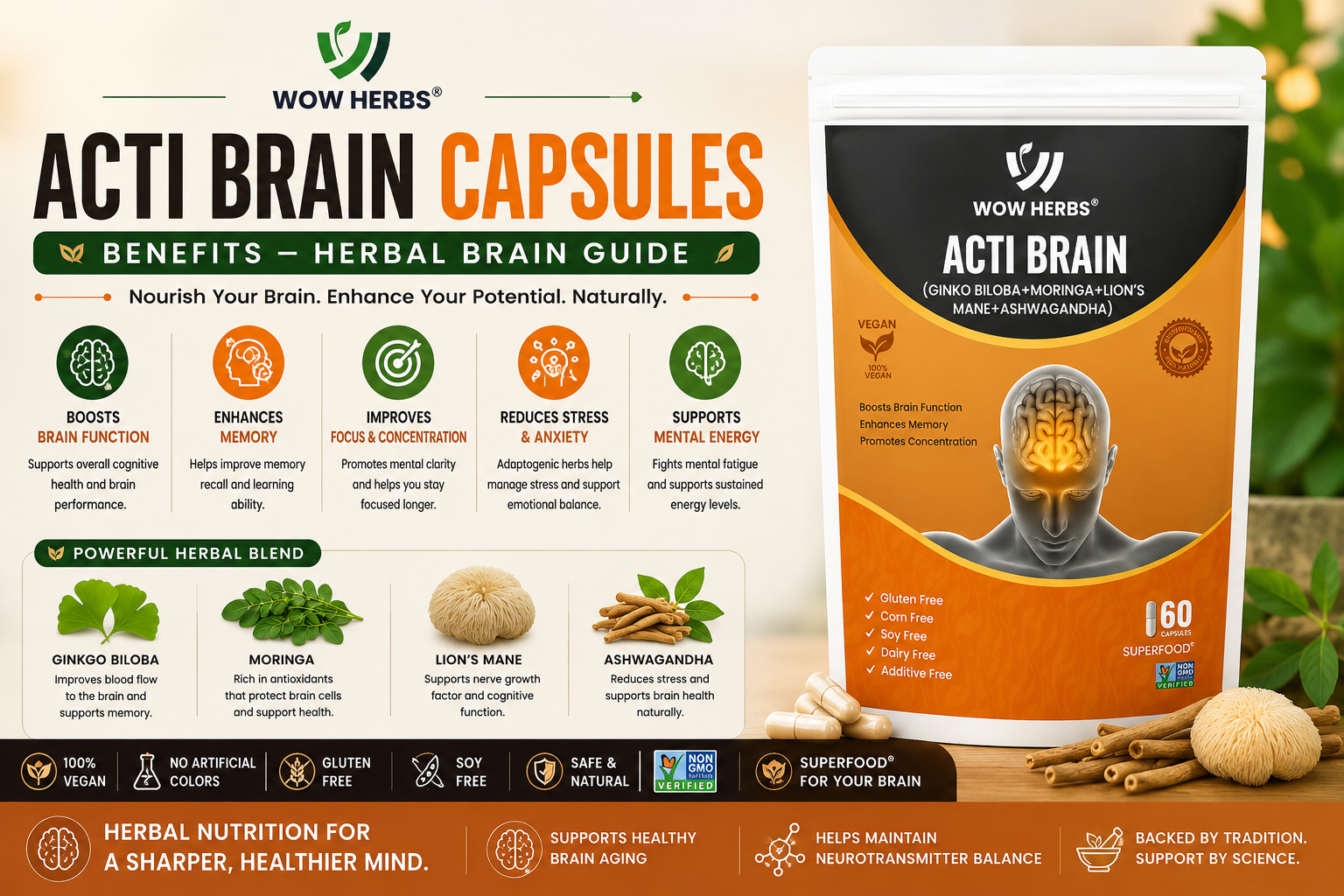 Acti Brain Capsules Benefits — Herbal Brain Guide