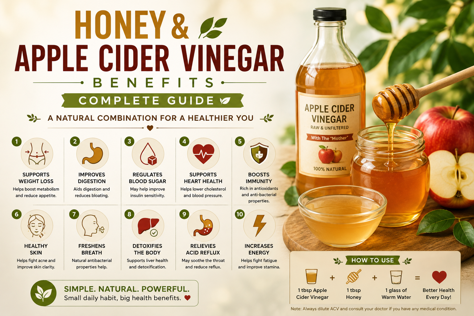 Honey & Apple Cider Vinegar Benefits — Complete Guide