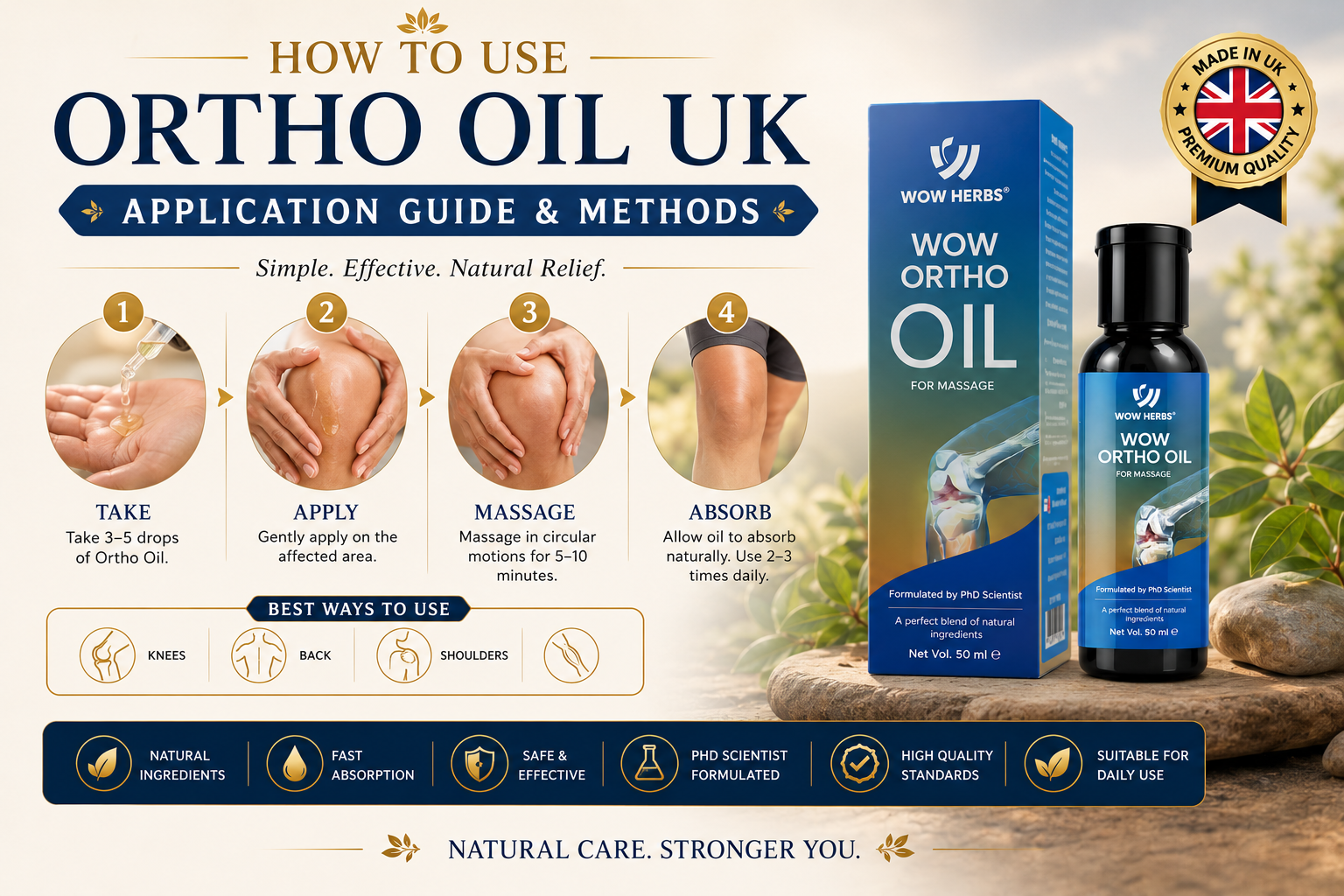How to Use Ortho Oil UK — Application Guide & Methods