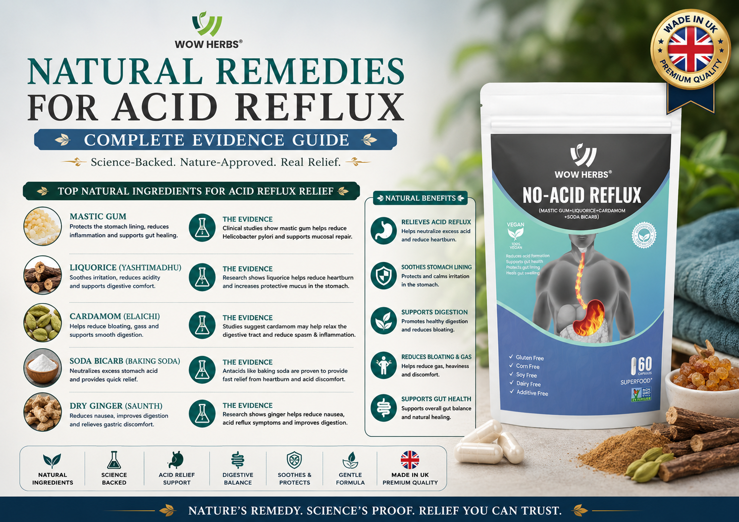 Natural Remedies for Acid Reflux — Complete Evidence Guide