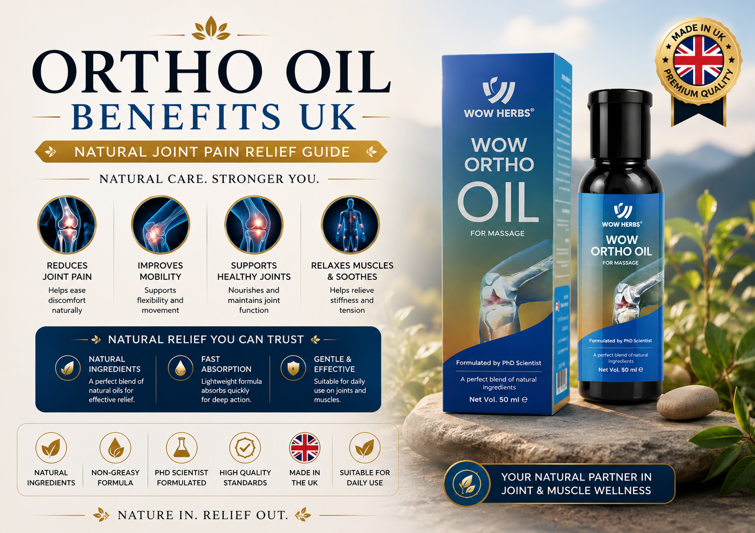 Ortho Oil Benefits UK — Natural Joint Pain Relief Guide