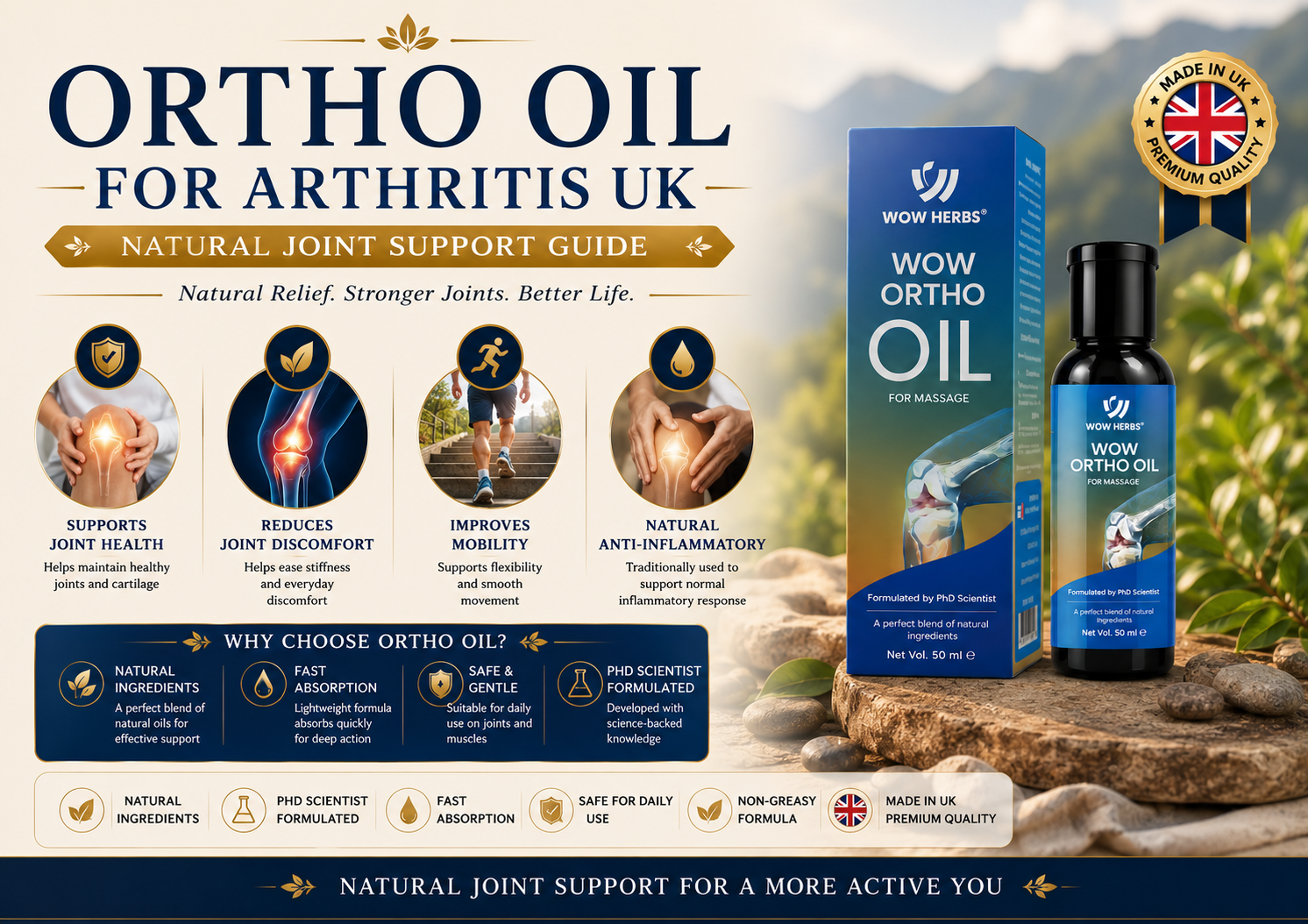 Ortho Oil for Arthritis UK — Natural Joint Support Guide