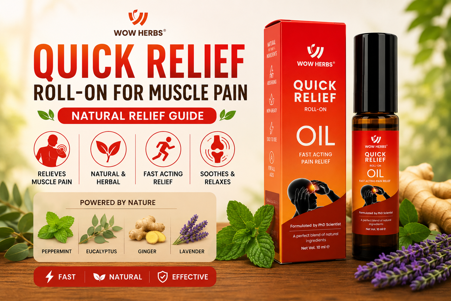 Quick Relief Roll-On for Muscle Pain — Natural Relief Guide
