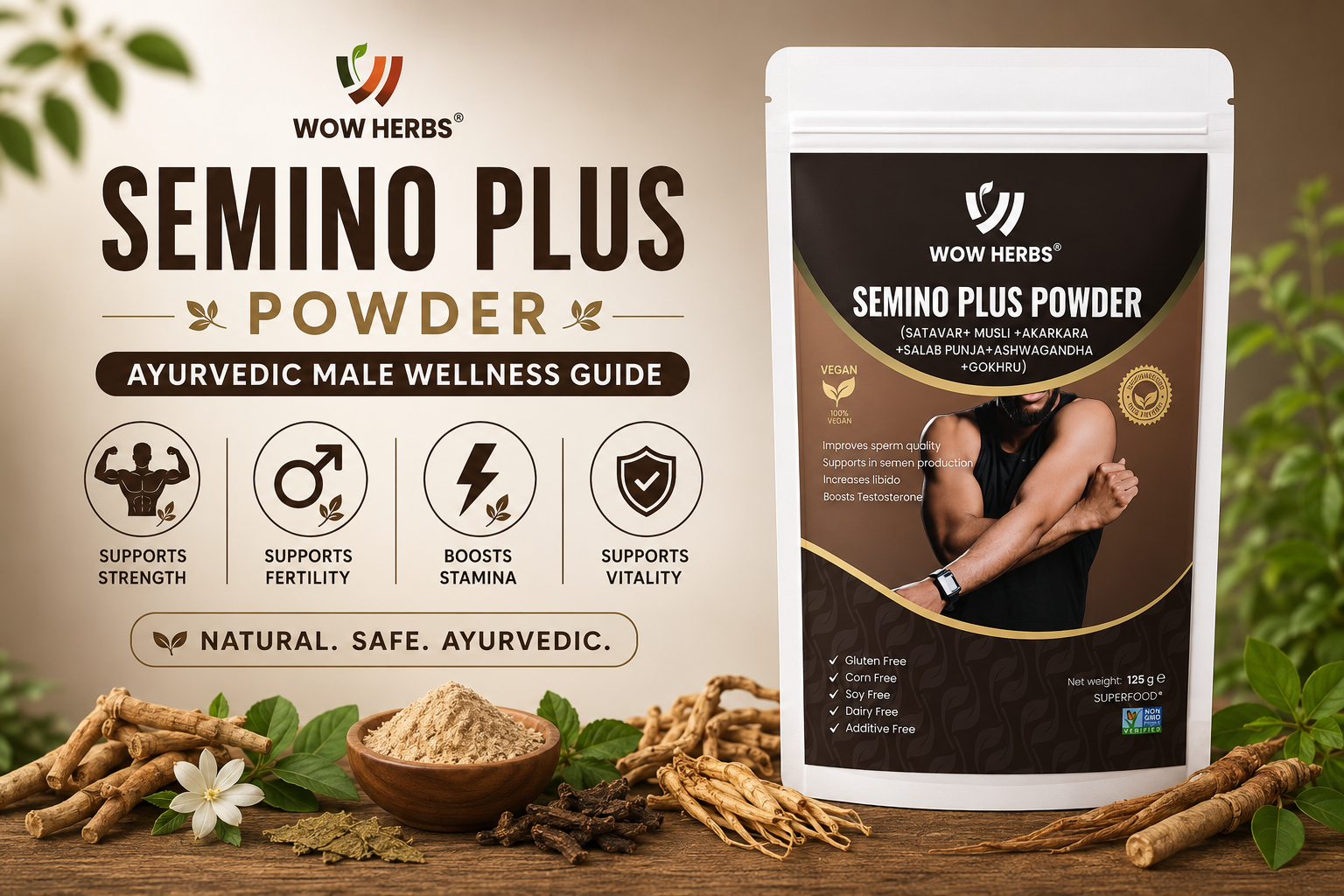 Semino Plus Powder Benefits — Ayurvedic Male Wellness Guide