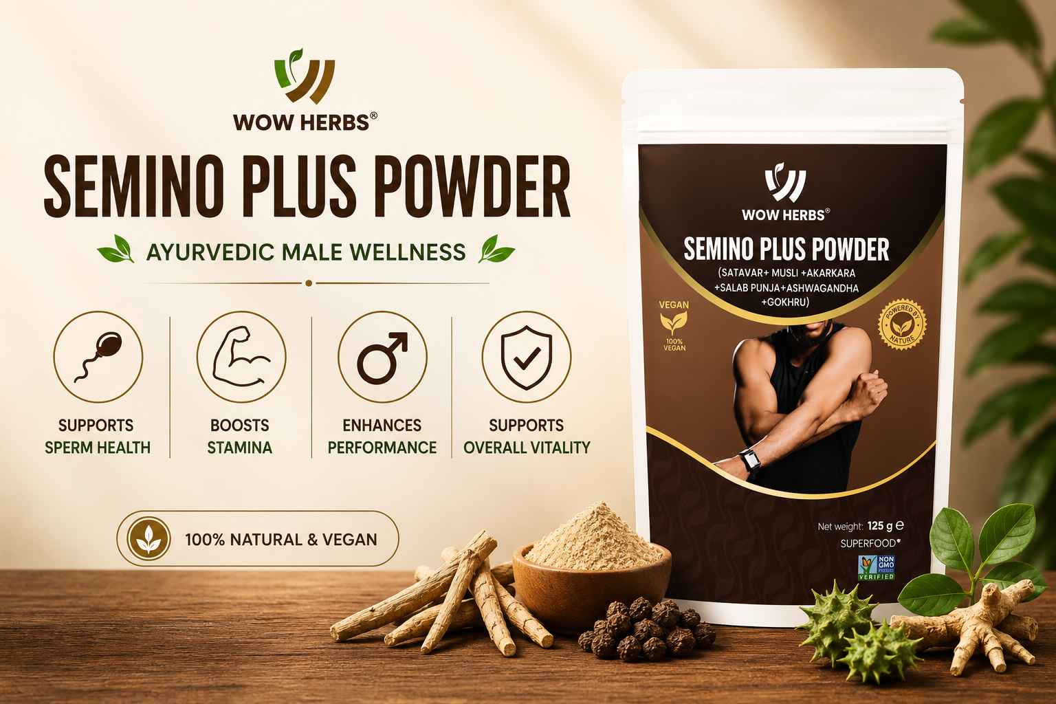 Semino Plus Powder Benefits — Ayurvedic Male Wellness