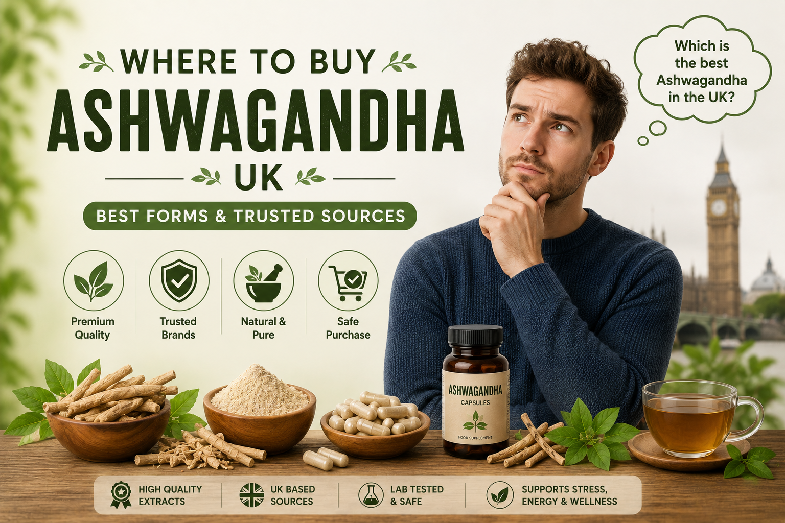Where to Buy Ashwagandha UK — Best Forms & Trusted Sources