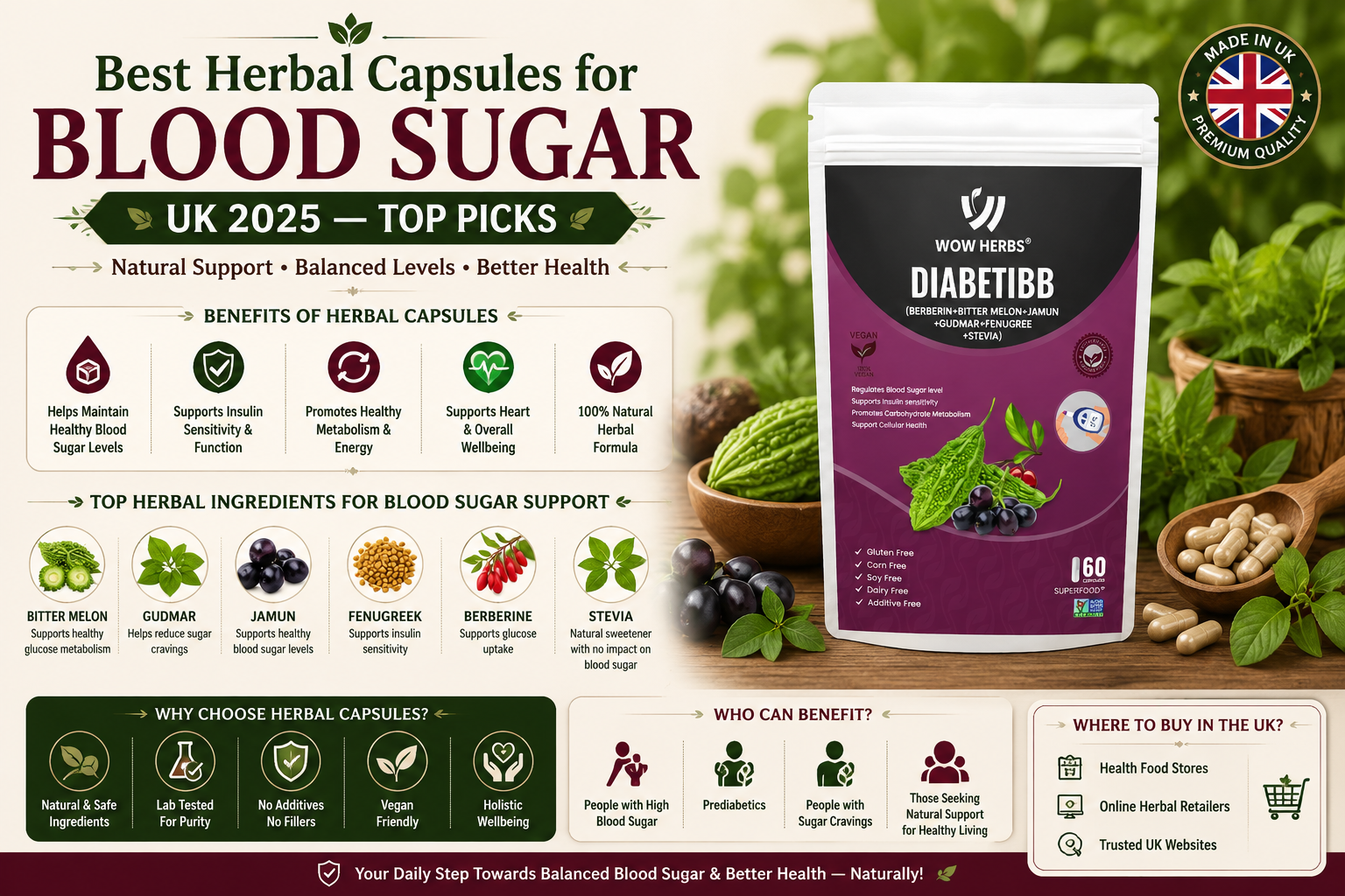 Best Herbal Capsules for Blood Sugar UK 2025 — Top Picks