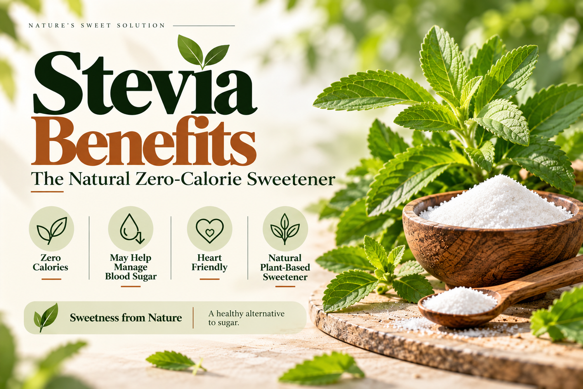 Stevia Benefits — The Natural Zero-Calorie Sweetener