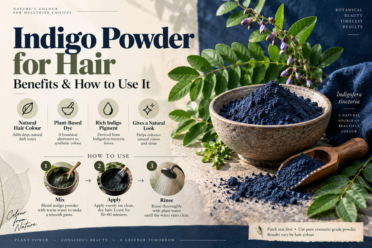 Indigo Powder for Hair — Benefits & How to Use It