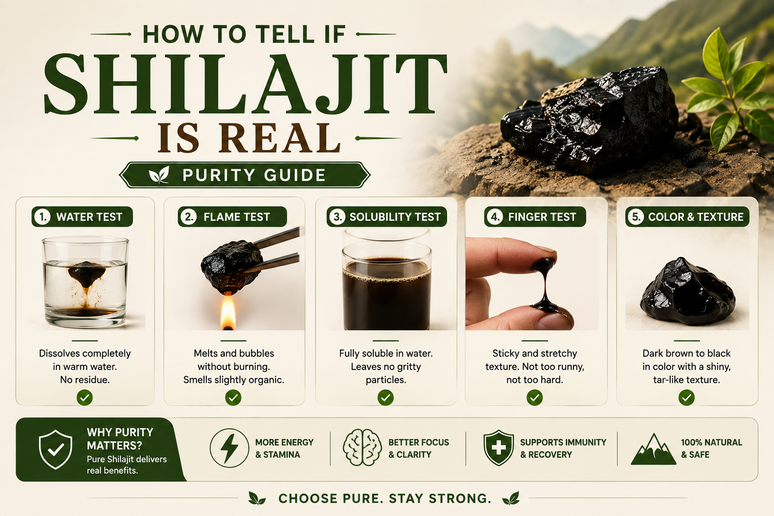 How to Tell if Shilajit is Real — Purity Guide