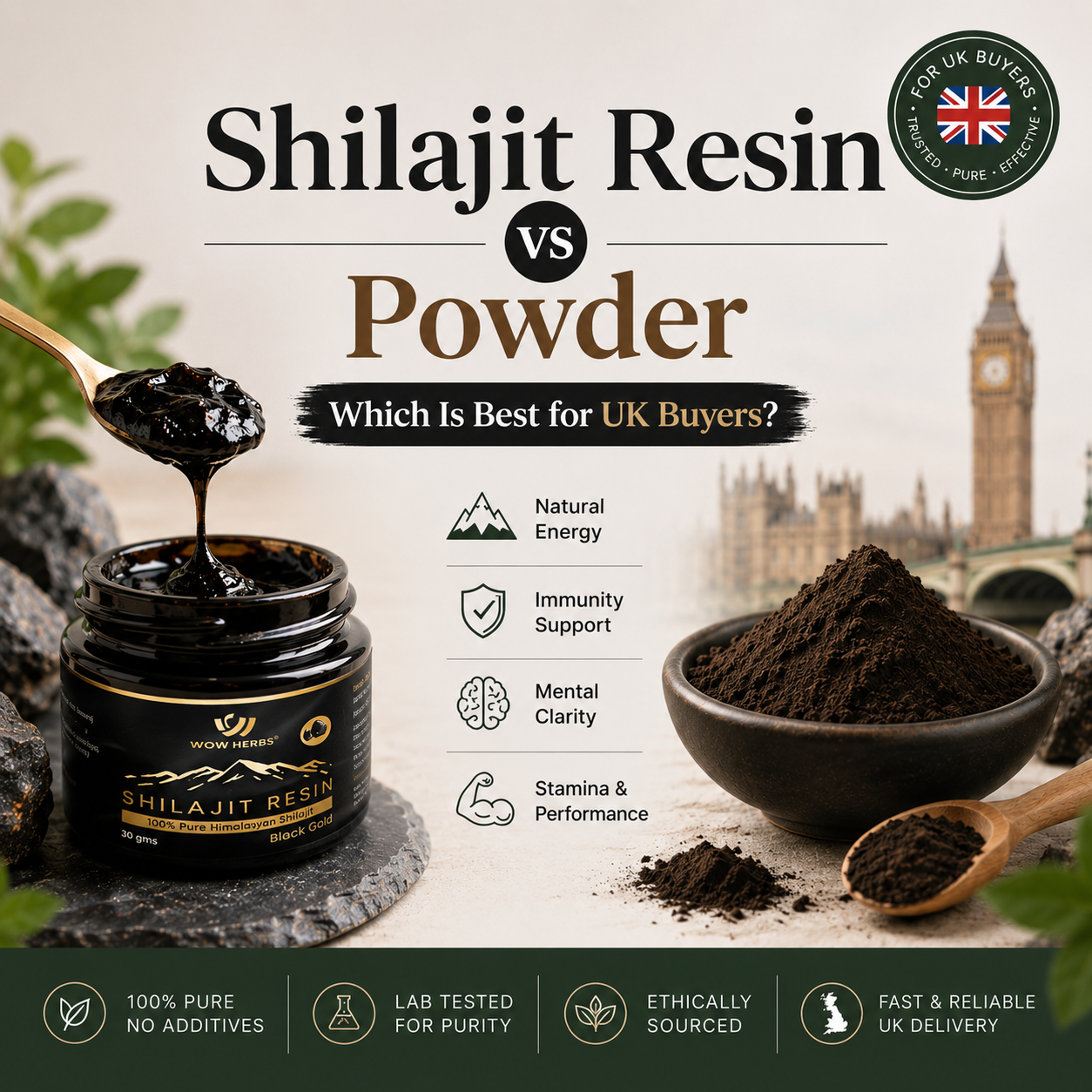 Shilajit Resin vs Powder: Which Is Best for UK Buyers?
