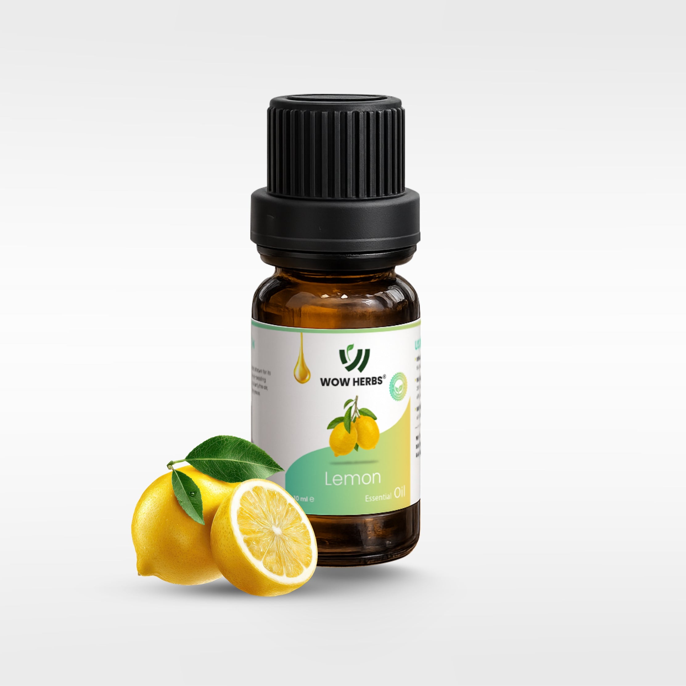 WowHerbs Lemon Essential Oil | 100% Pure Citrus Limon Peel Oil | Aromatherapy & Diffuser Oil | Vegan
