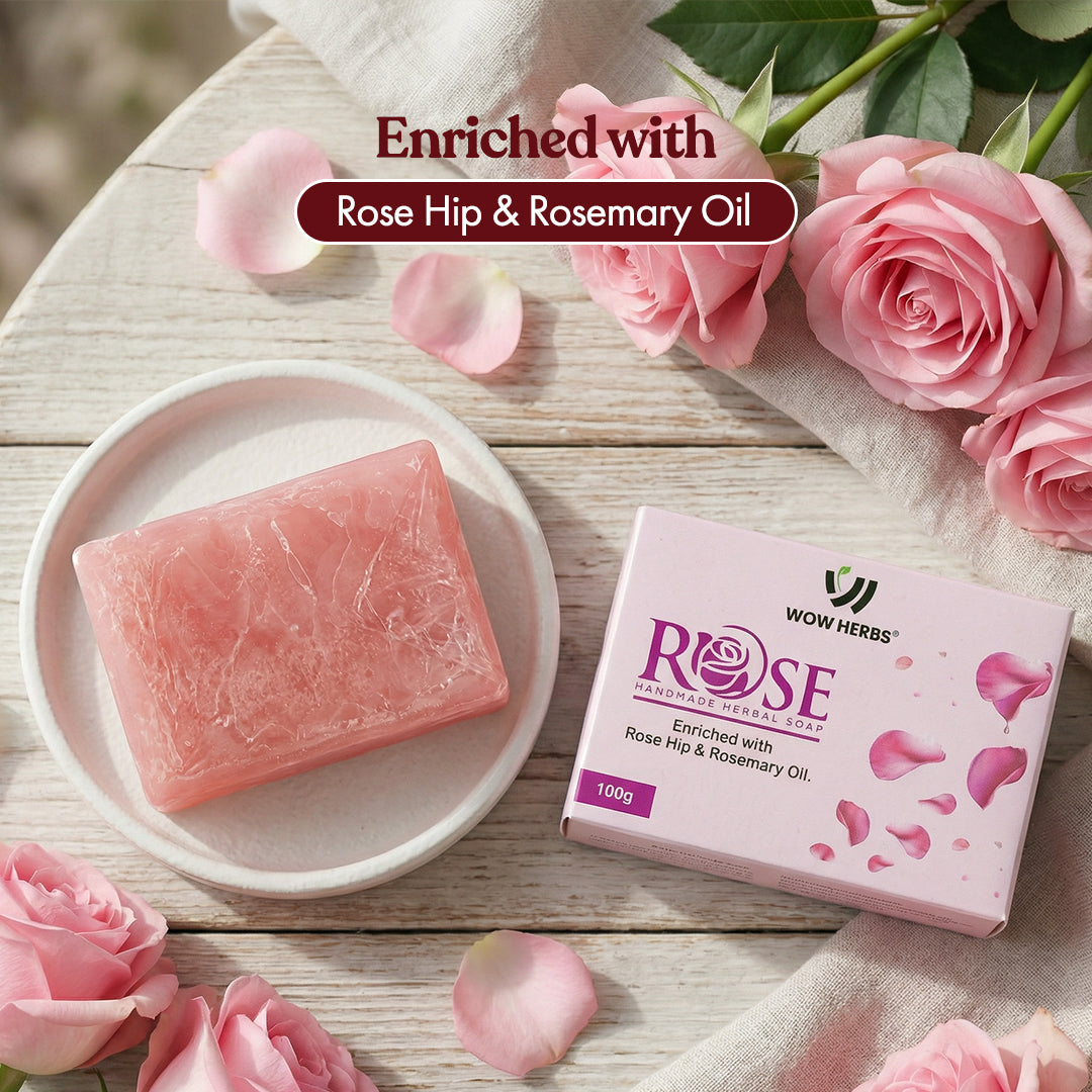 Rose Handmade Herbal Soap (100g)