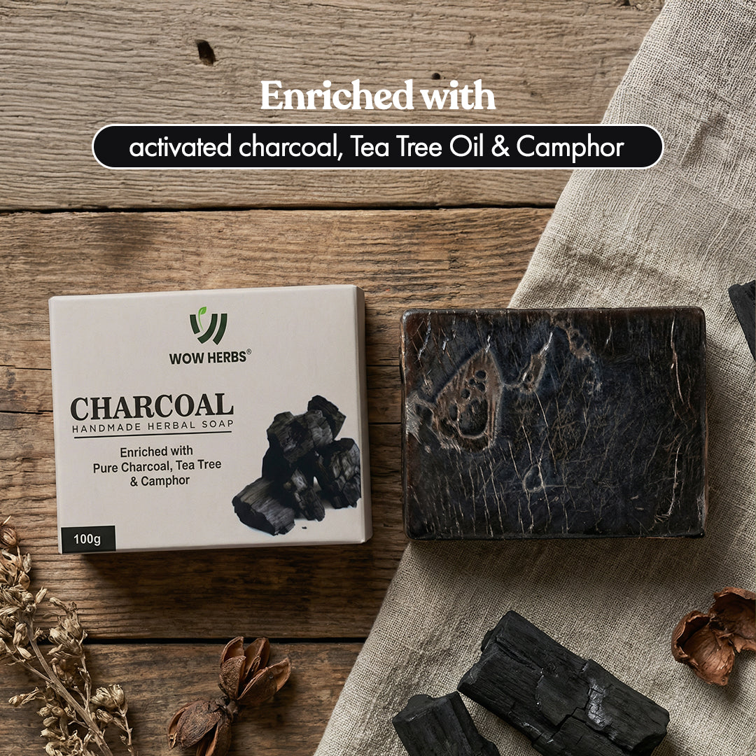 Charcoal Handmade Herbal Soap (100g)