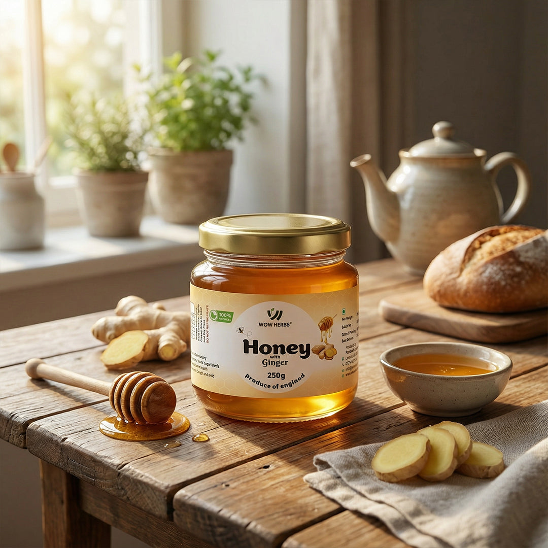 Ginger Honey Blend with Natural Ginger Extract | WOW Herbs
