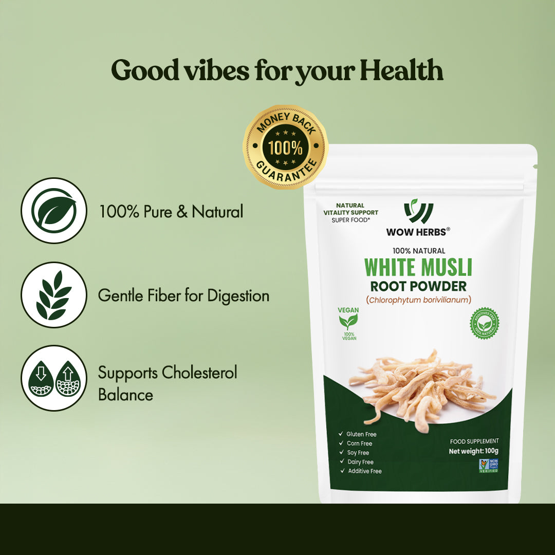 Organic White Musli Root Powder