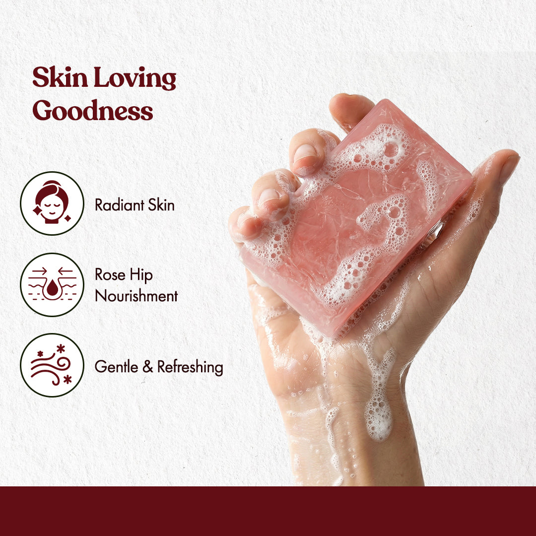 Rose Handmade Herbal Soap (100g)