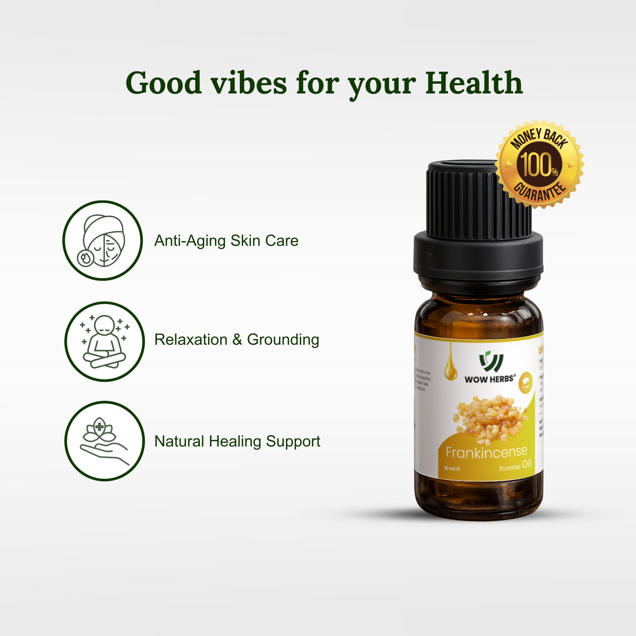 100% Pure Frankincense Essential Oil for Aromatherapy & Diffuser Use | WOW Herbs