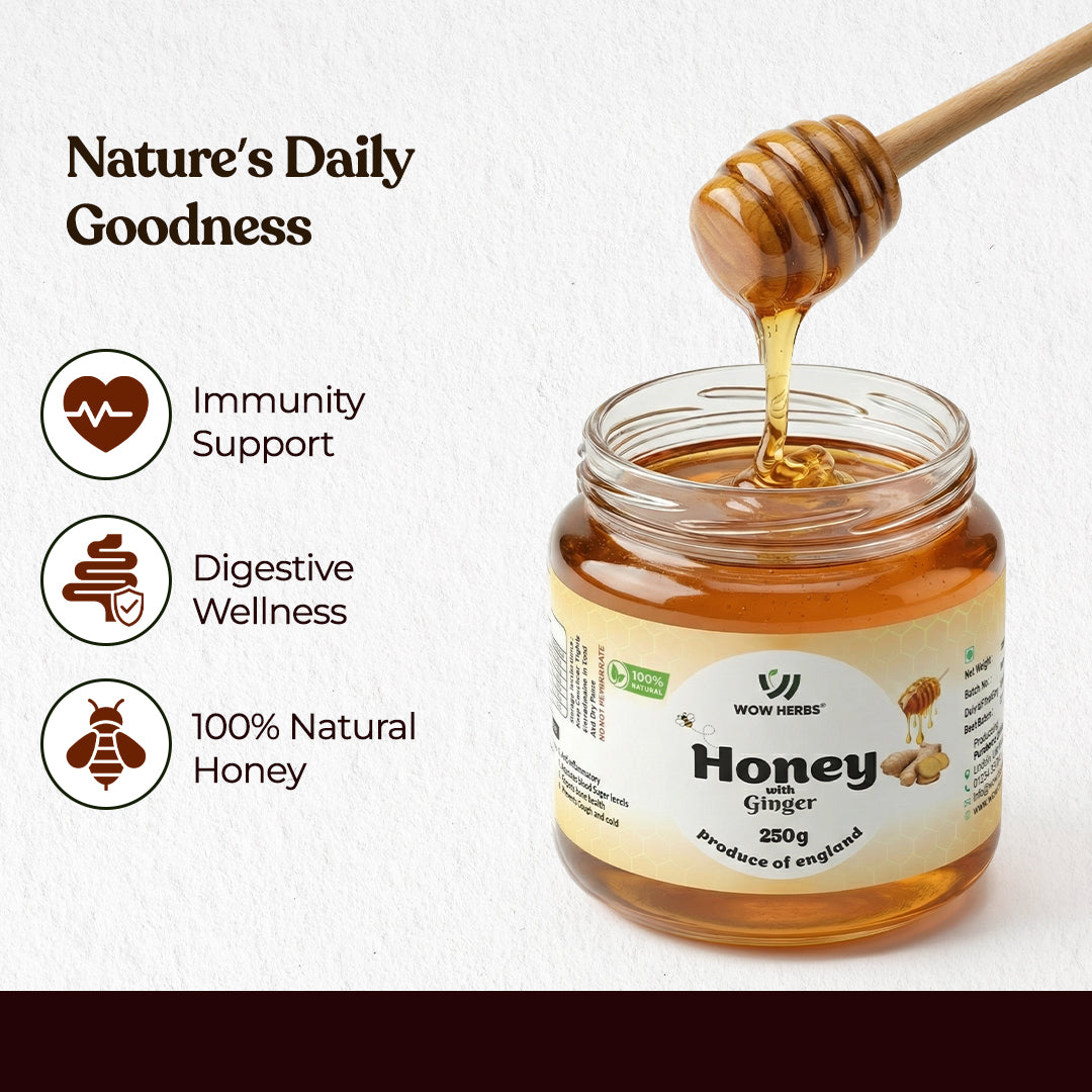 Ginger Honey Blend with Natural Ginger Extract | WOW Herbs