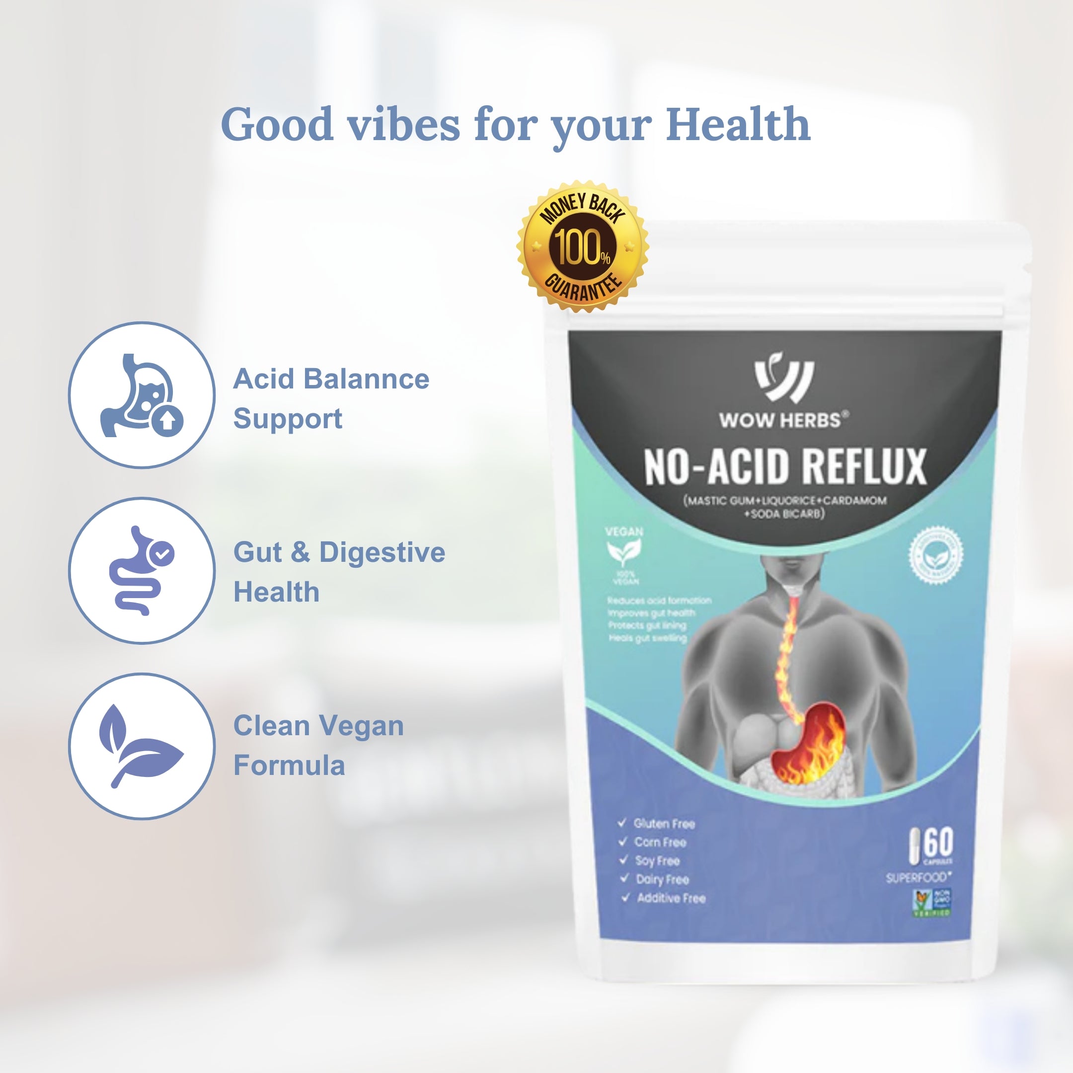 WOW HERBS No-Acid Reflux