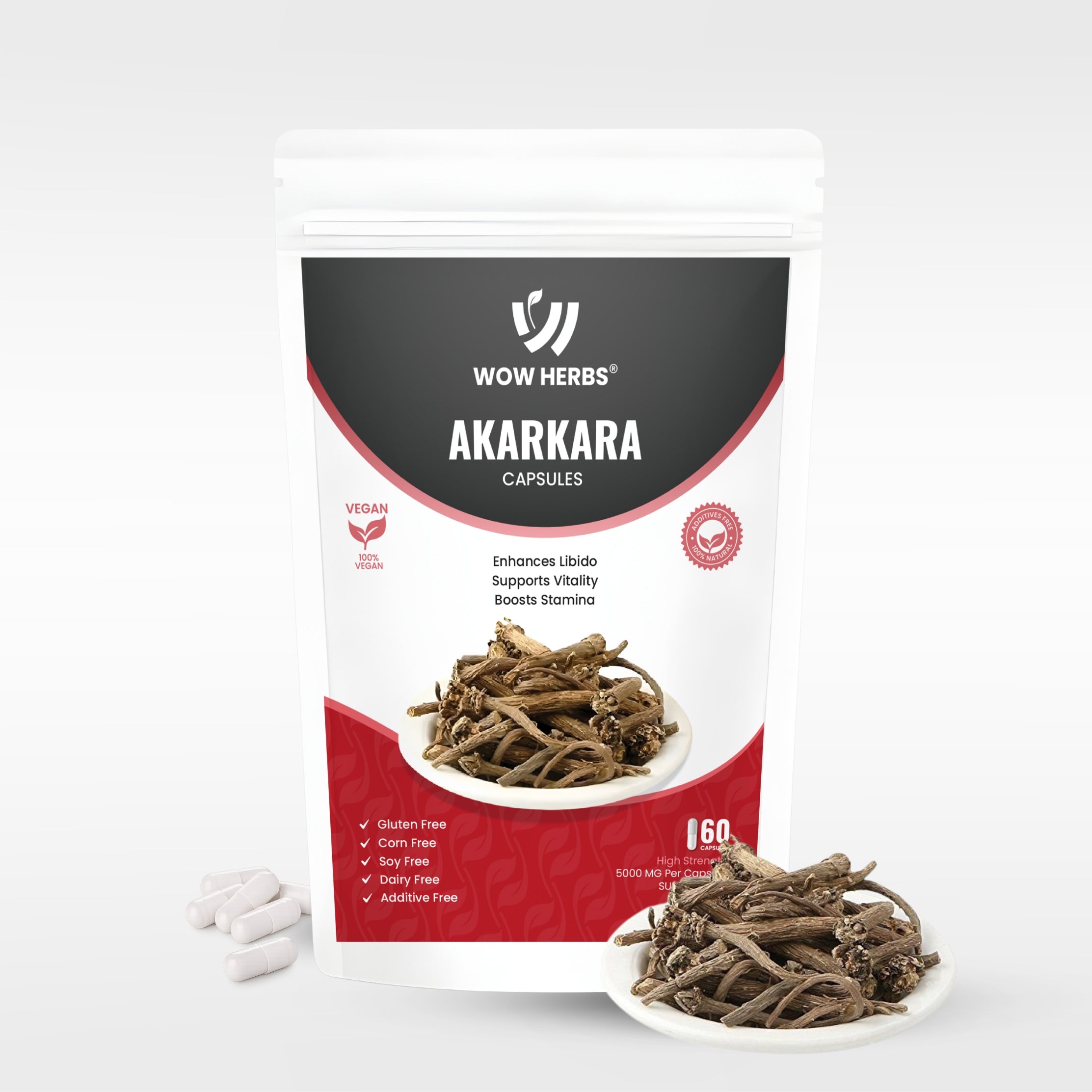 Akarkara Herbal Capsules with Anacyclus Pyrethrum Extract | WOW Herbs