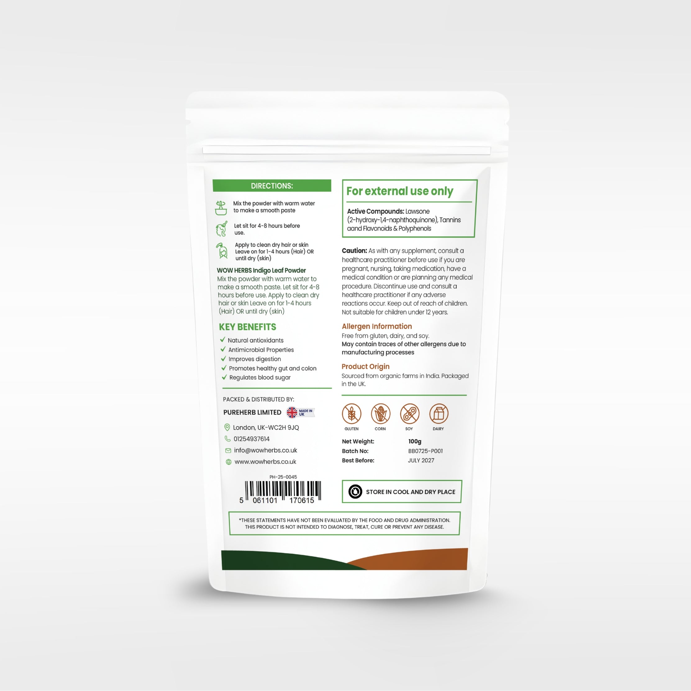 Henna Powder UK | Mehendi Powder UK | Lawsonia Inermis Natural Leaf Powder UK