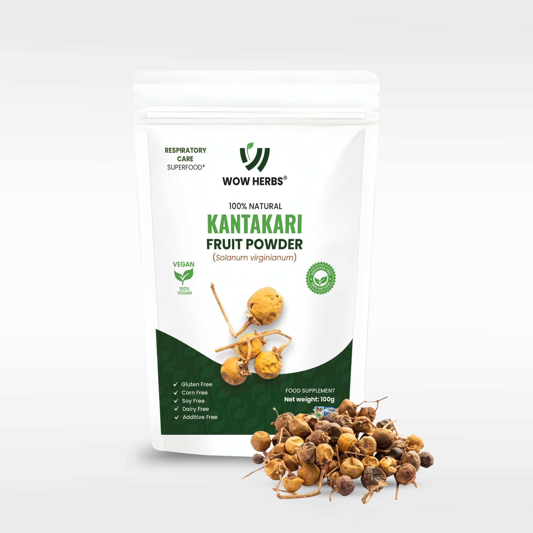Kantakari Fruit Powder UK | Solanum Virginianum Herbal Powder