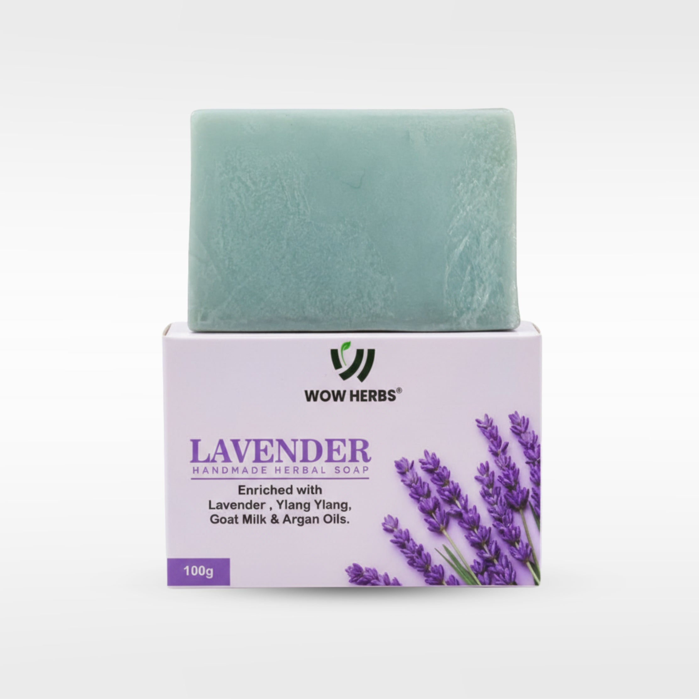Lavender Handmade Herbal Soap (100g) Pack of 2
