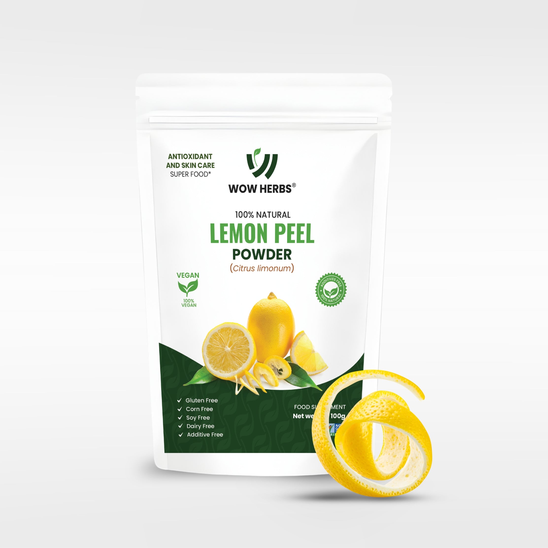 Lemon Peel Powder UK | Citrus Limon Herbal Powder