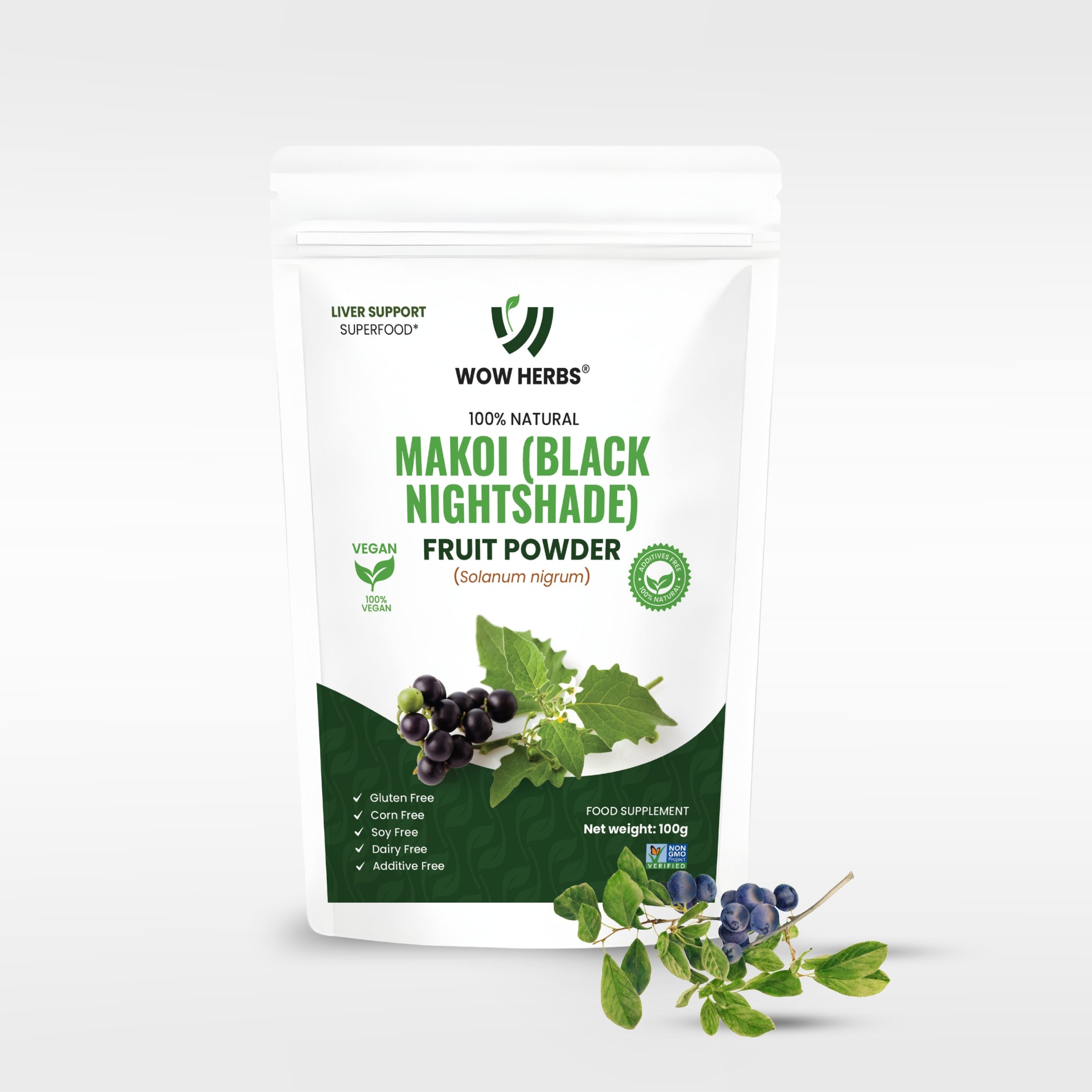 Makoi Fruit Powder UK | Solanum Nigrum Herbal Powder