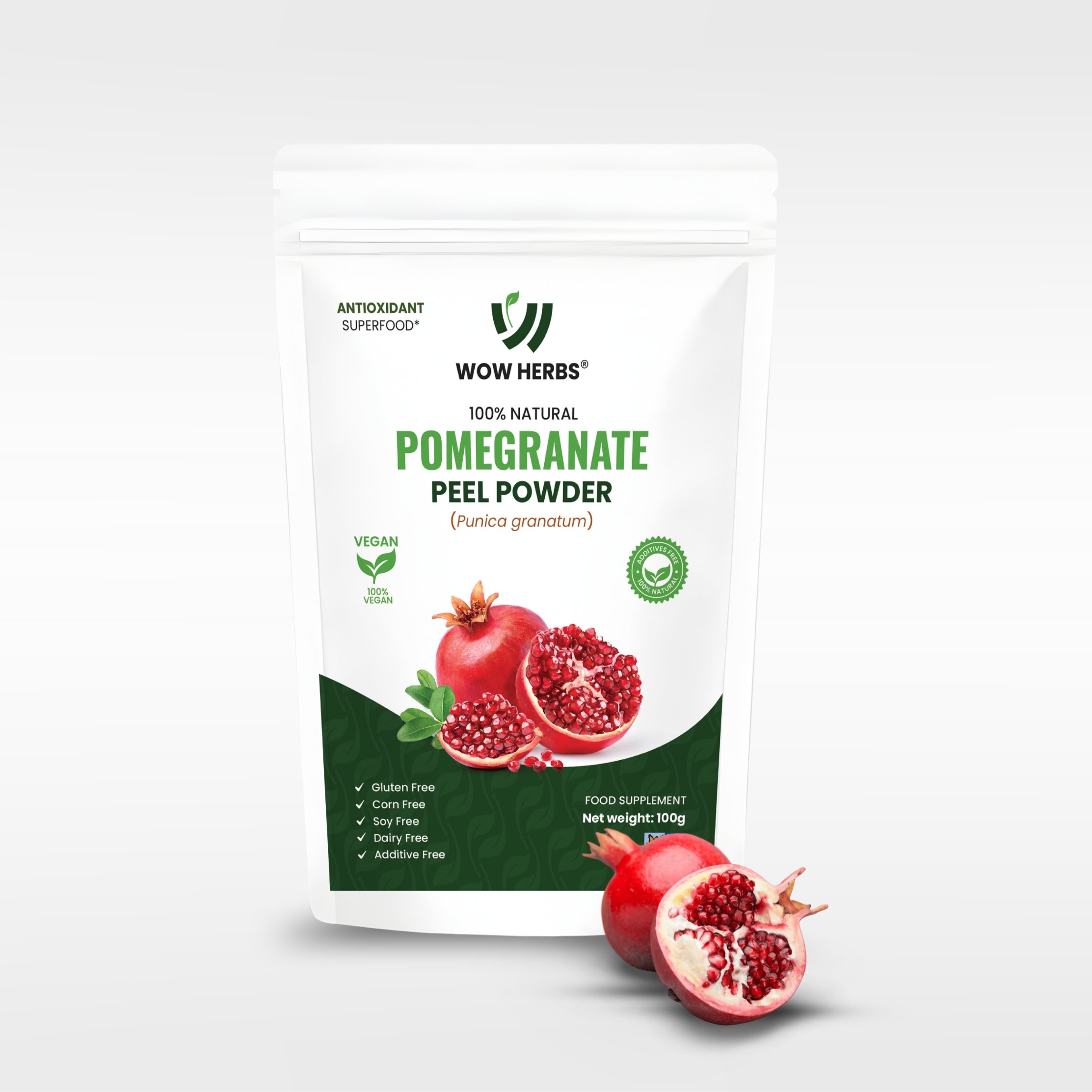 Pomegranate Peel Powder UK | Punica Granatum Herbal Powder