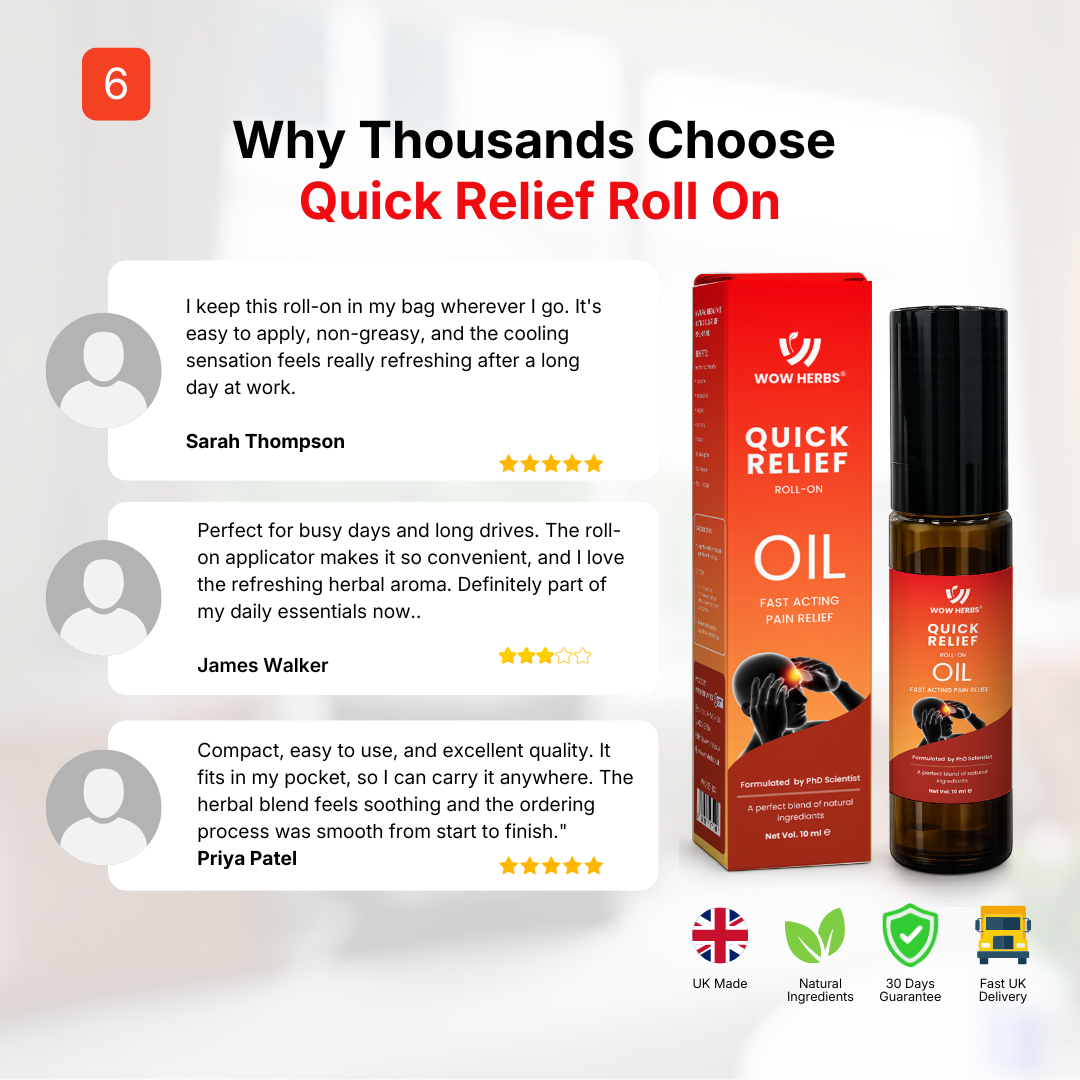 WOW HERBS Quick relief roll-on