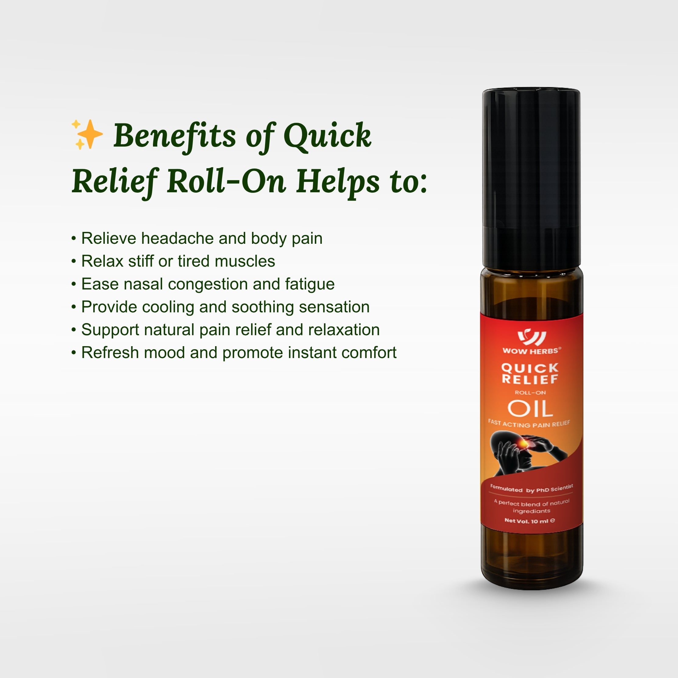 WOW HERBS Quick relief roll-on