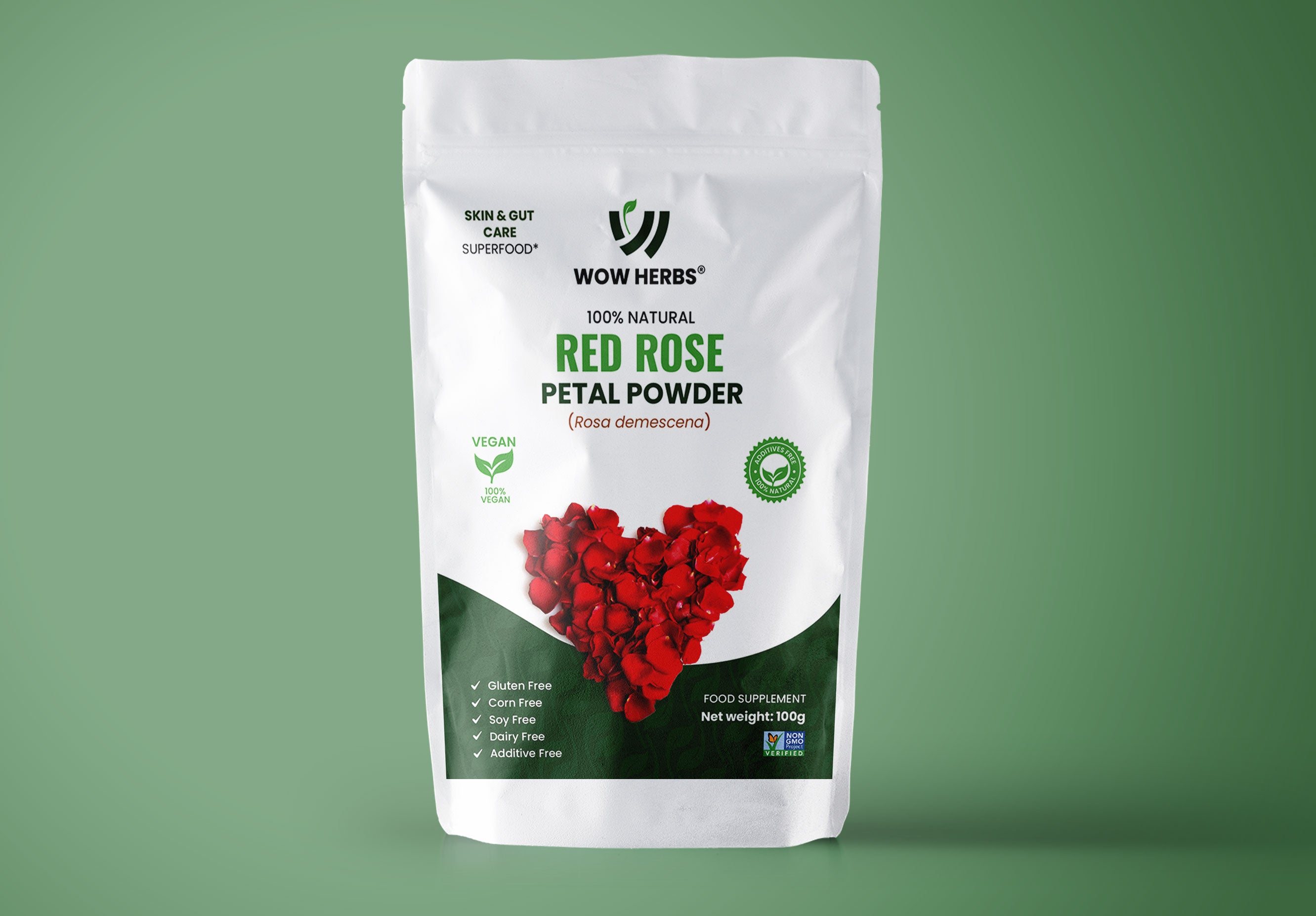 Red Rose Petals Powder