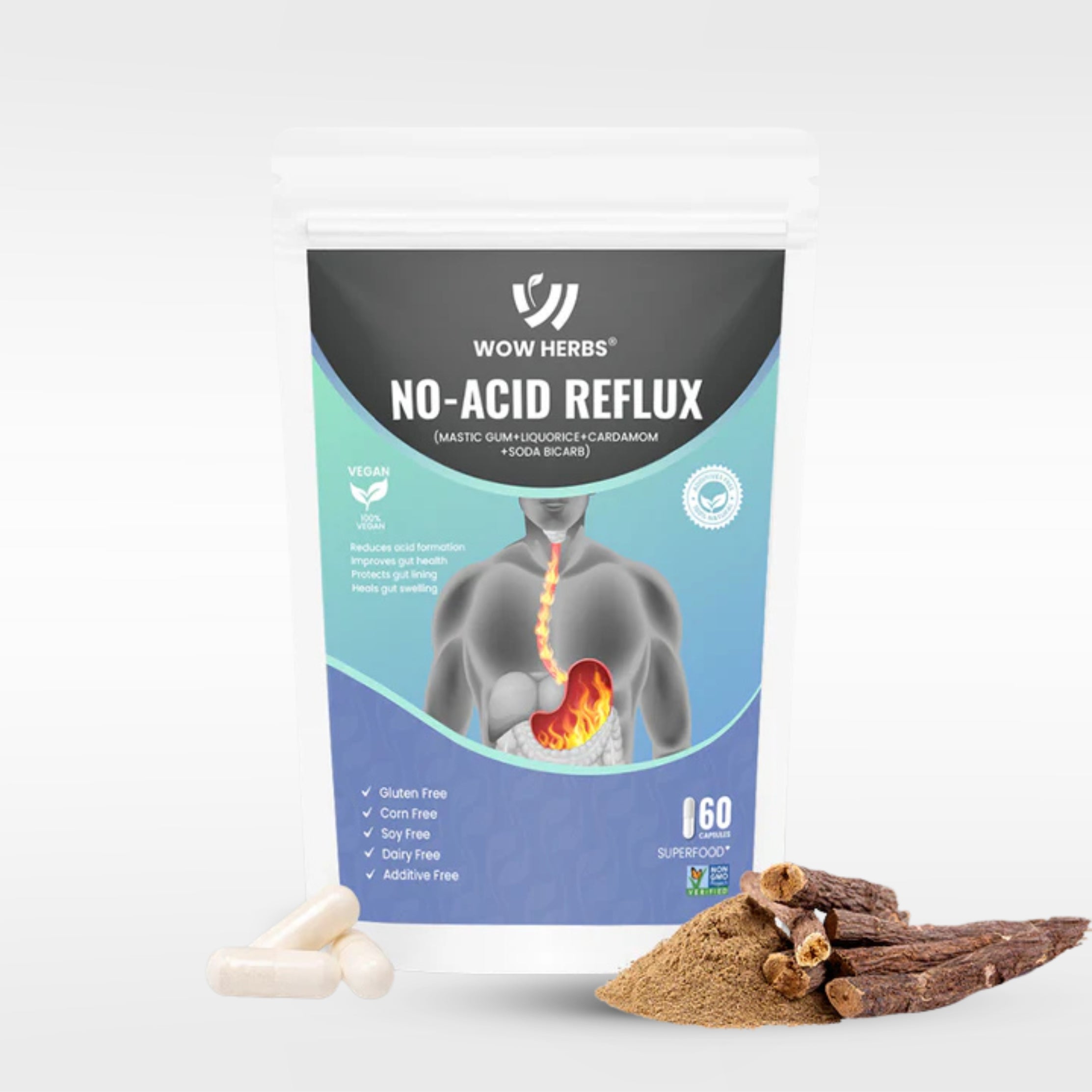 WOW HERBS No-Acid Reflux