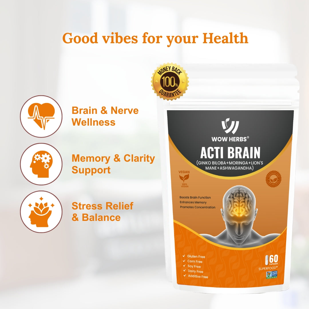 WOW HERBS Acti Brain Capsules