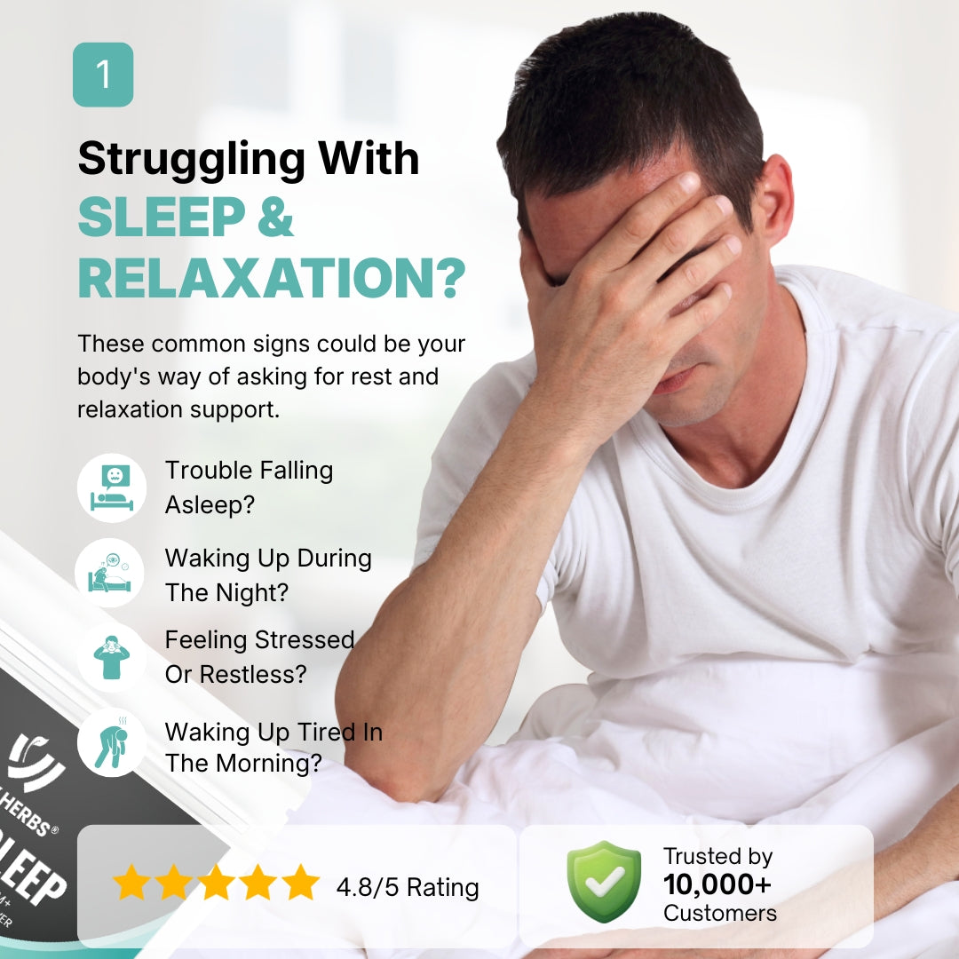 WowHerbs Calm Sleep Wellness Capsules – Natural Sleep & Relaxation Support