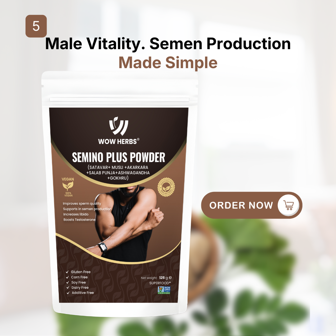 Semino Plus Powder | Ayurvedic Herbal Wellness Blend